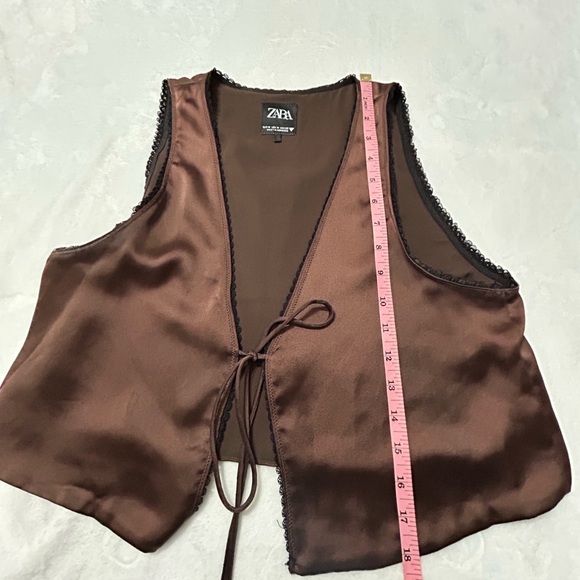 Zara Chocolate Brown Vest - Picture 6 of 9